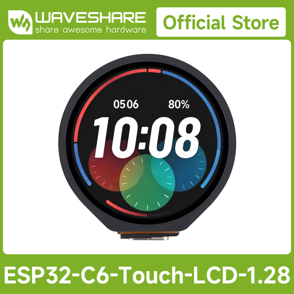 Waveshare Esp32 - ESP32-C6 1.28inch Touch LCD Display Development