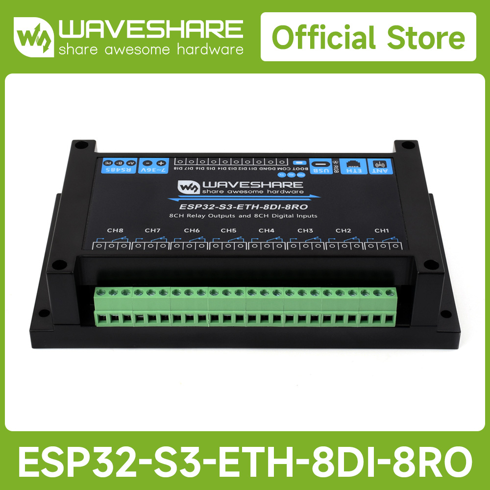 Waveshare Industrial 8-Channel - Doit Esp32 recension och pris