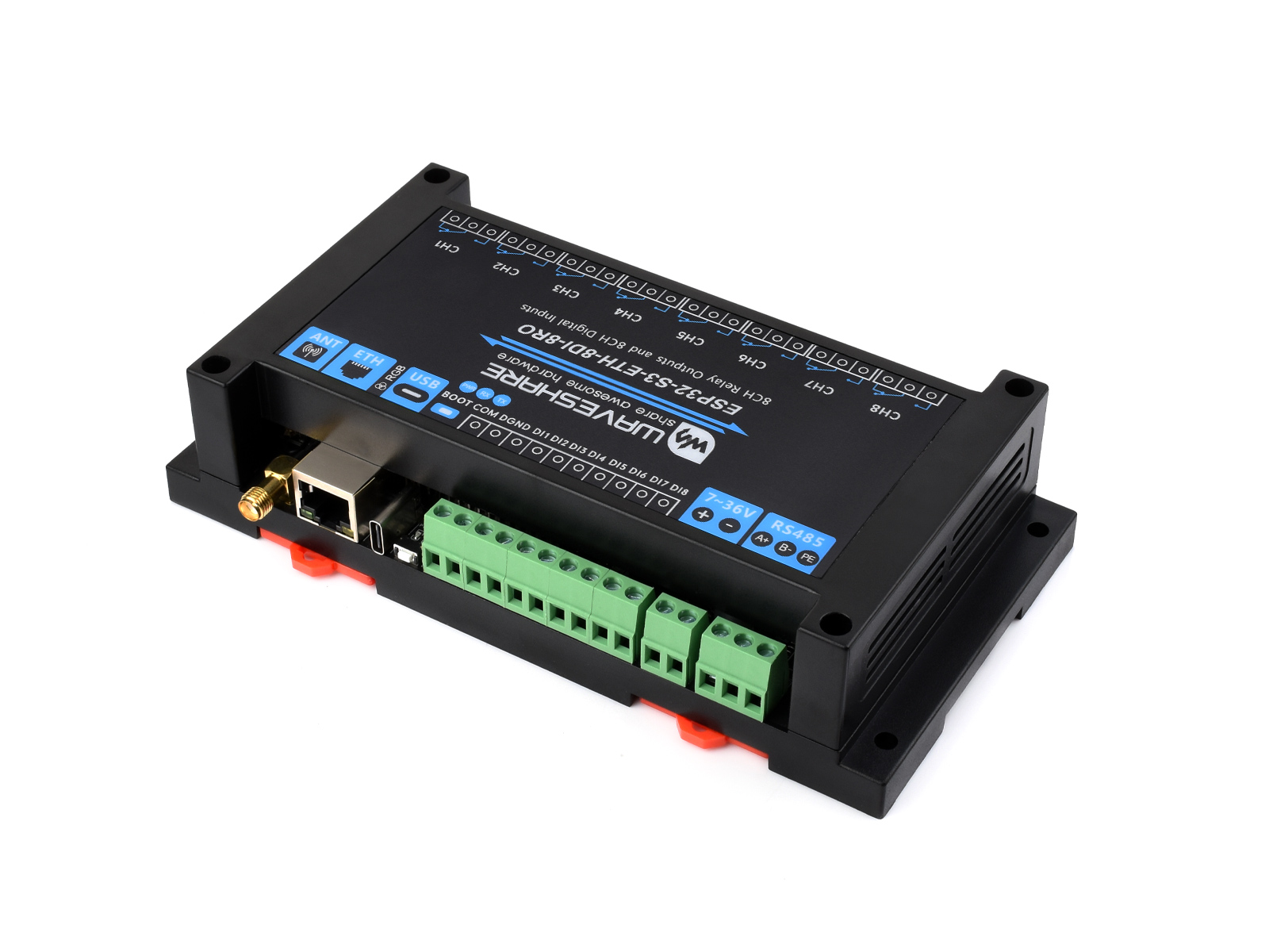 Waveshare Industrial 8-Channel - Doit Esp32 recension och pris