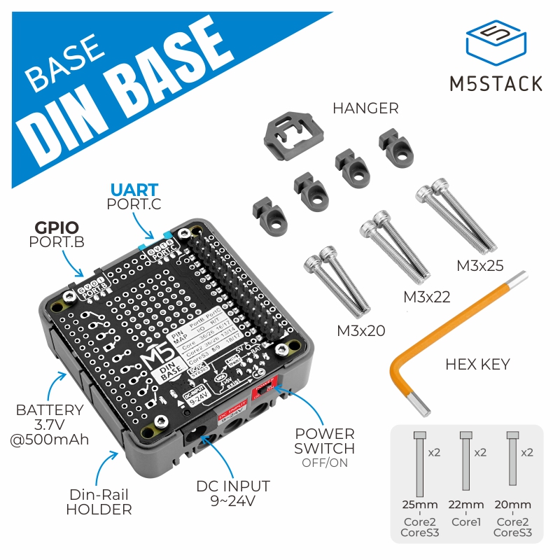 M5Stack Official Din Base with - M5Stack recension och pris