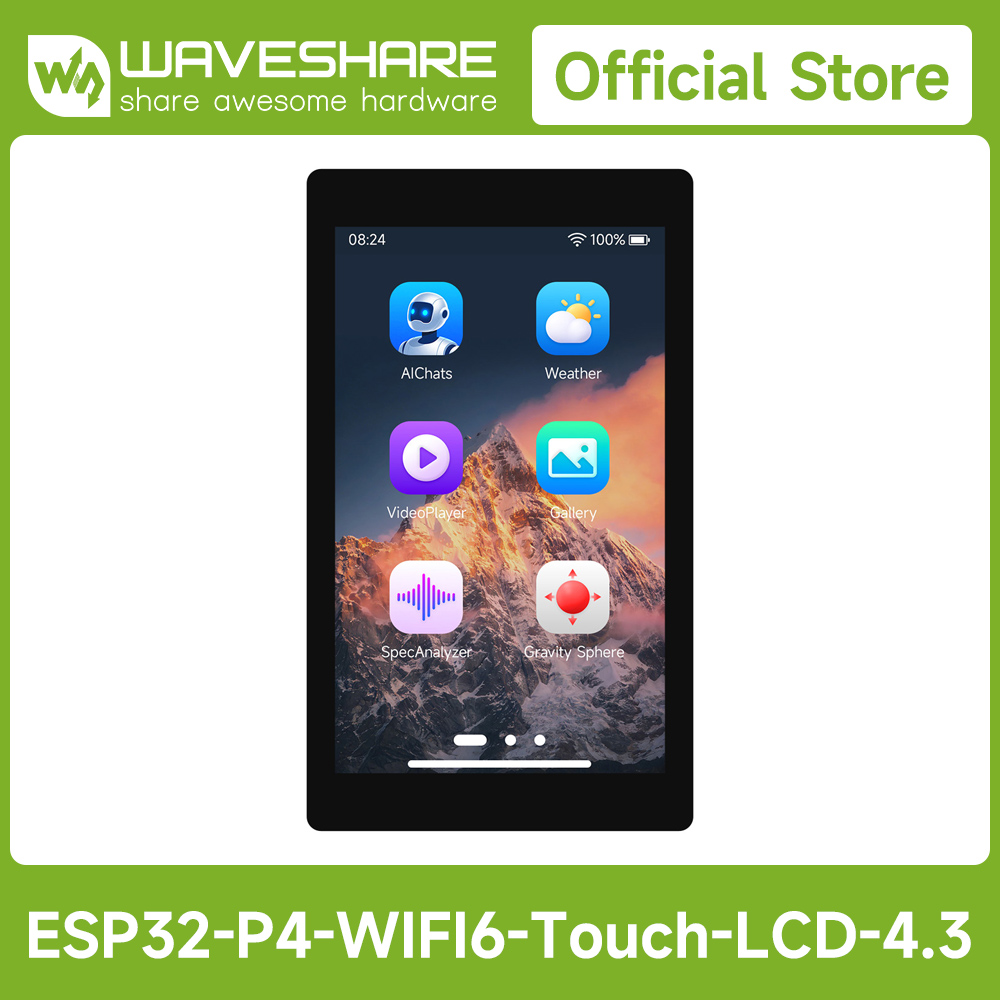 Waveshare ESP32-P4-WIFI6 4.3in - Doit Esp32 recension och pris