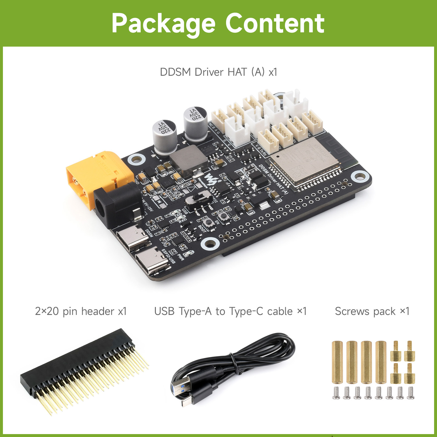 Waveshare Direct Drive Servo M - Doit Esp32 recension och pris